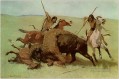 Los indios La caza del búfalo 1890